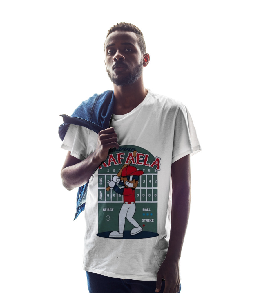 Ceddanne Rafaela Boston Red Sox MLB At Bat Scoreboard T-Shirt