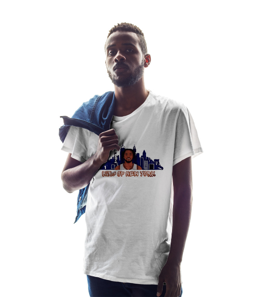 Jalen Brunson King Of New York Knicks Skyline NBA T-Shirt