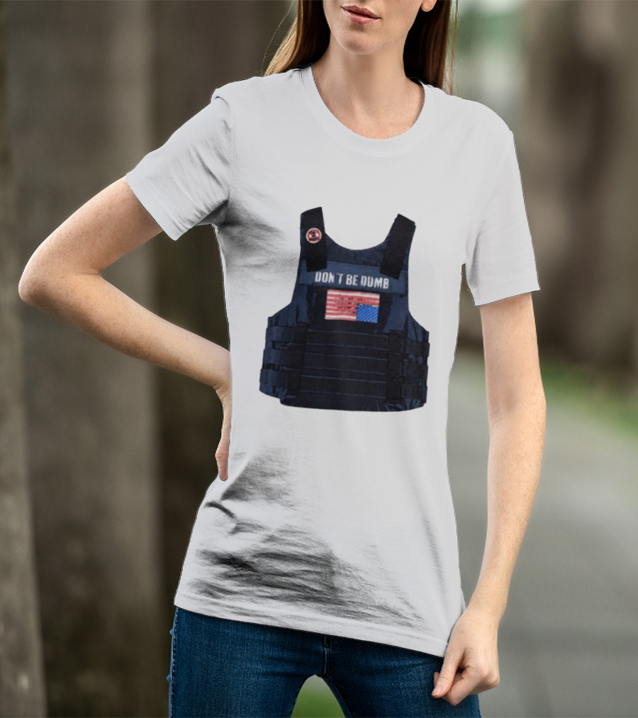 Original A$AP Rocky Don't Be Dumb Tour Tactical Vest With Patch T-Shirt