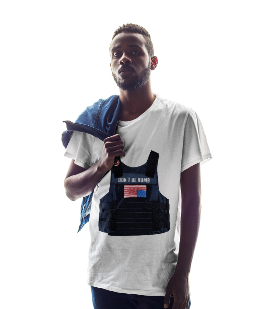 Original A$AP Rocky Don't Be Dumb Tour Tactical Vest With Patch T-Shirt