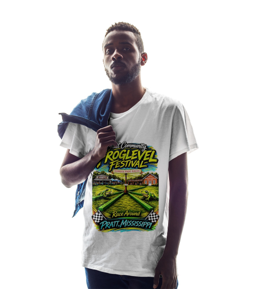 Pratt Community Froglevel Festival Famous Frog Races Race Around Pratt Mississippi T-Shirt