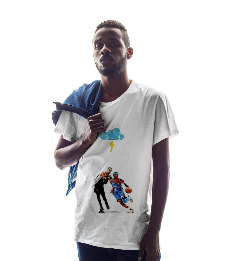 Shai Gilgeous Alexander Oklahoma City Thunder Keldon Johnson San Antonio Spurs Basketball Matchup T-Shirt