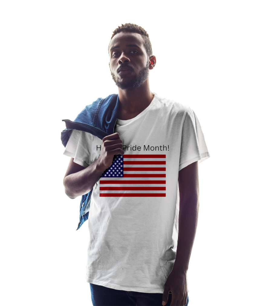 Happy Pride Month USA Flag Celebration T-Shirt