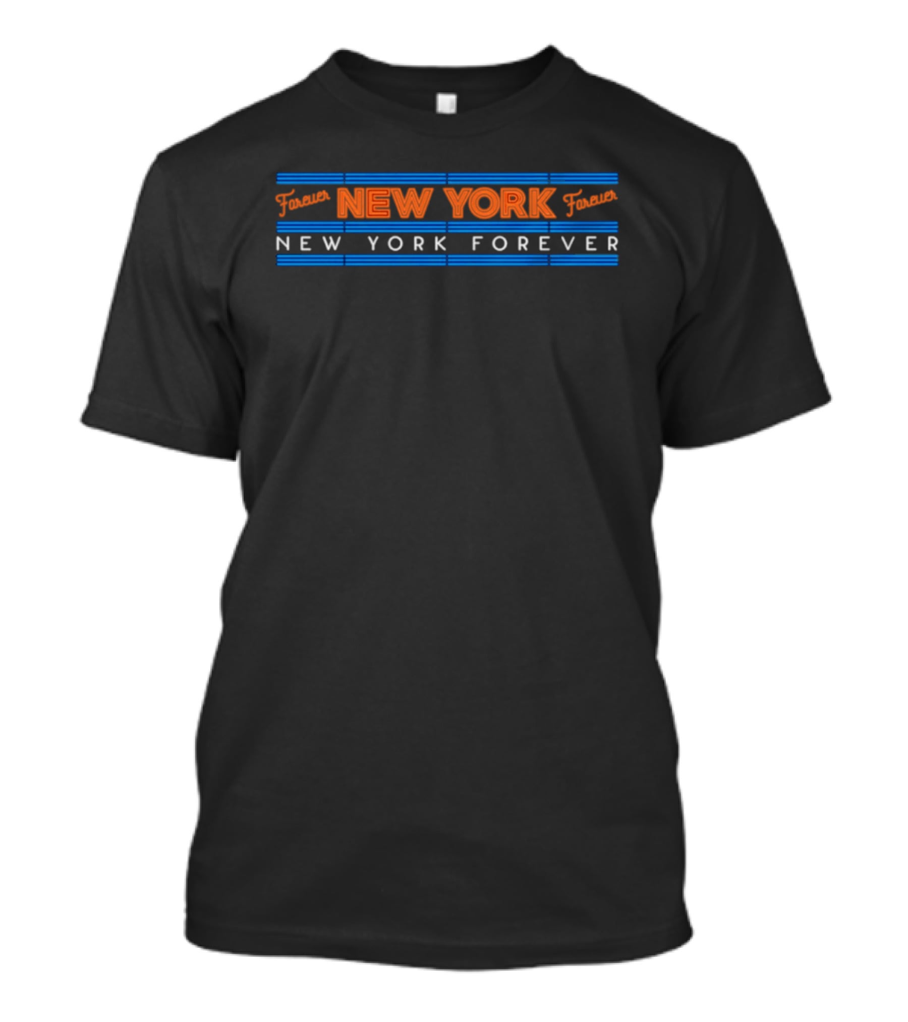 Forever New York Knicks NYC Basketball Team Swoosh T-Shirt