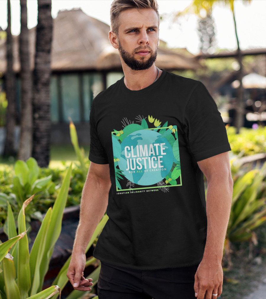 Ignatian Solidarity Network Climate Justice For All Of Creation Earth Floral T-Shirt