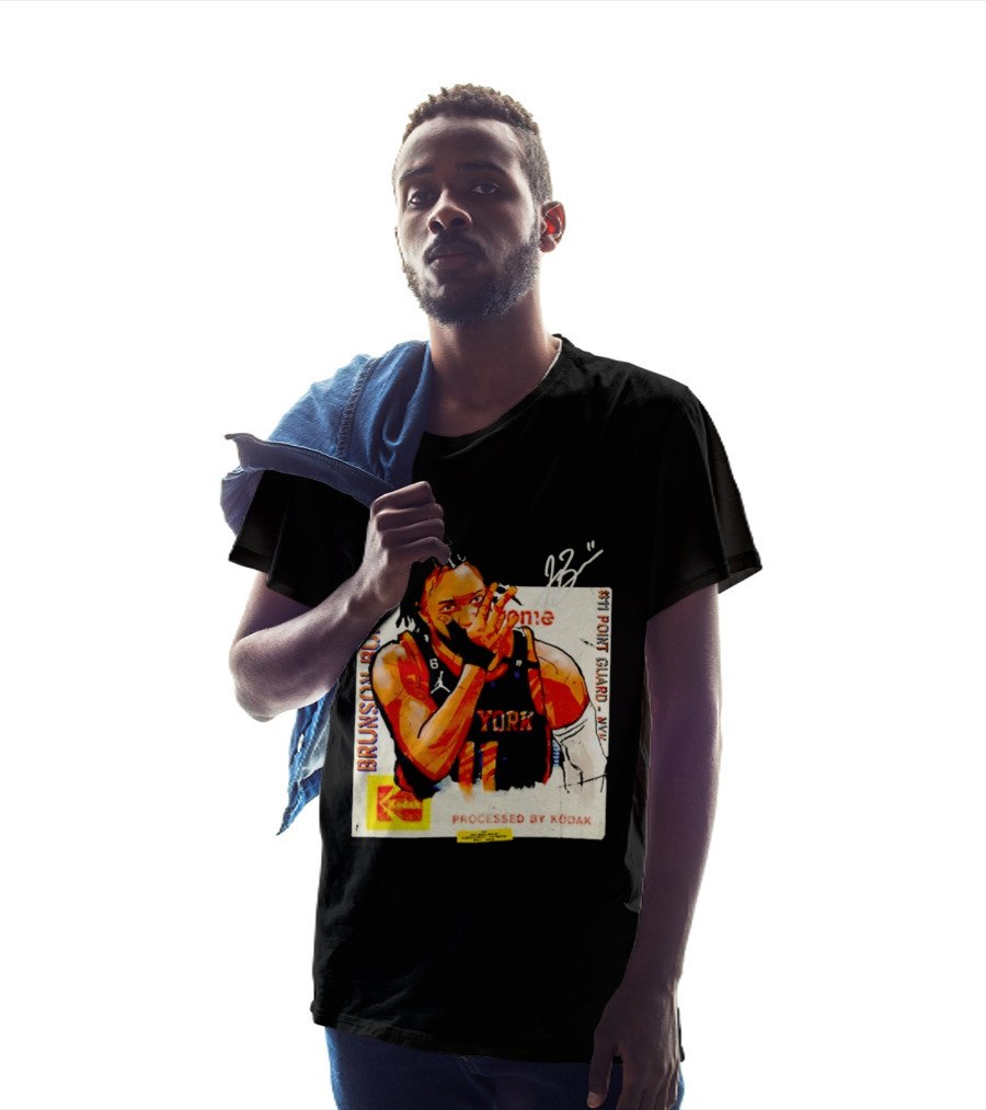 New York Knicks Jalen Brunson Burner #11 Point Guard Processed By Kodak T-Shirt