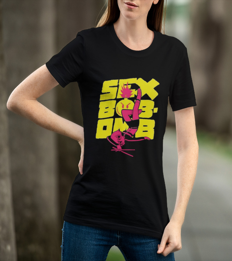 Scott Pilgrim Vol 3 Infinite Sadness 20th Anniversary Sex Bob Omb Explosion T-Shirt