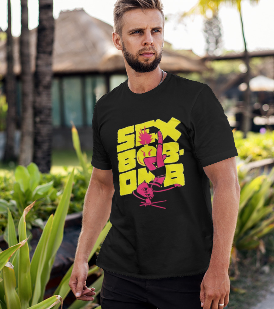 Scott Pilgrim Vol 3 Infinite Sadness 20th Anniversary Sex Bob Omb Explosion T-Shirt