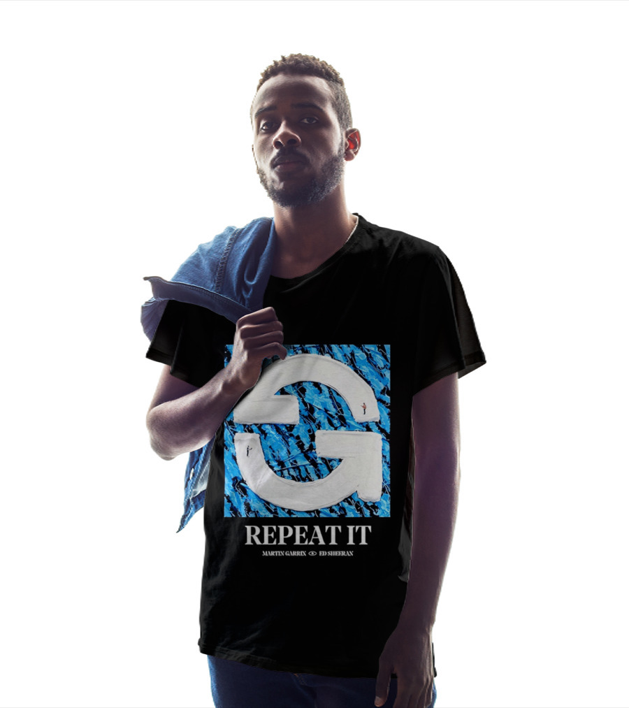 Martin Garrix Ed Sheeran Repeat It Blue Creative Collaboration T-Shirt