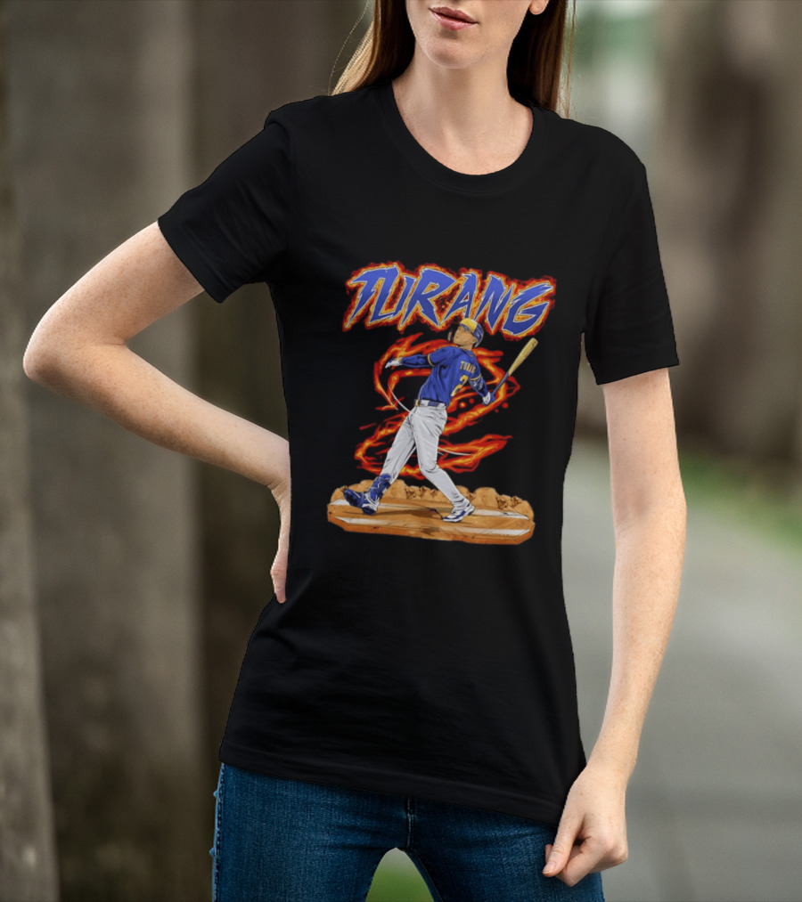 Milwaukee Brewers Brice Turang Number 2 Planet Brewers T-Shirt
