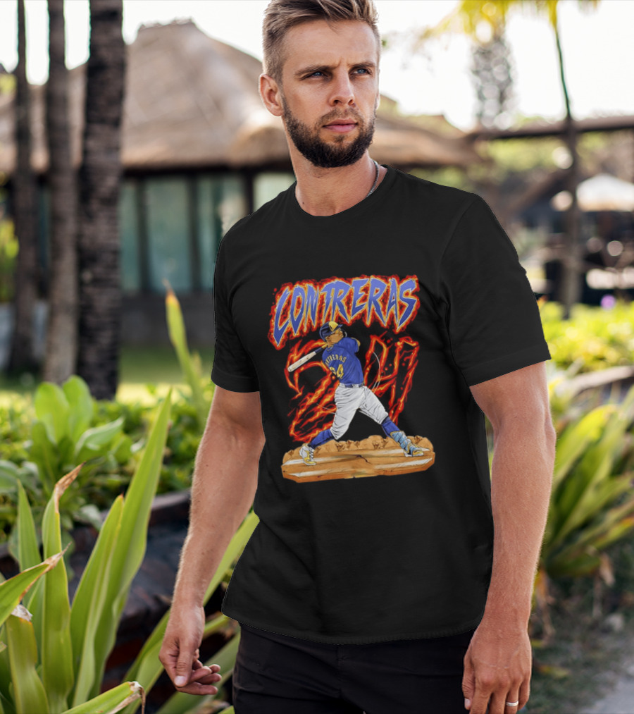 CONTRERAS Milwaukee Brewers Baseball 24 T-Shirt