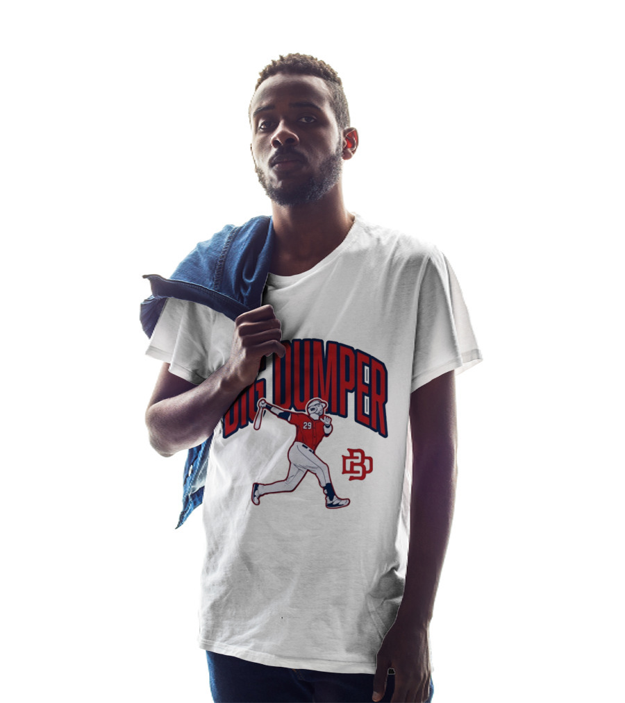 Big Dumper Baseball Player 29 Hitter Action Pose T-Shirt