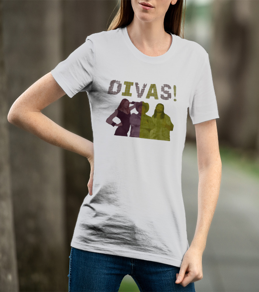 Divas Pop Culture Iconic Trio Plaid T-Shirt