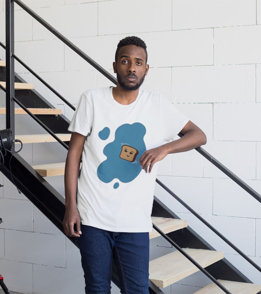 New Soggy Toast Another Spill Happy Bread In Puddle T-Shirt
