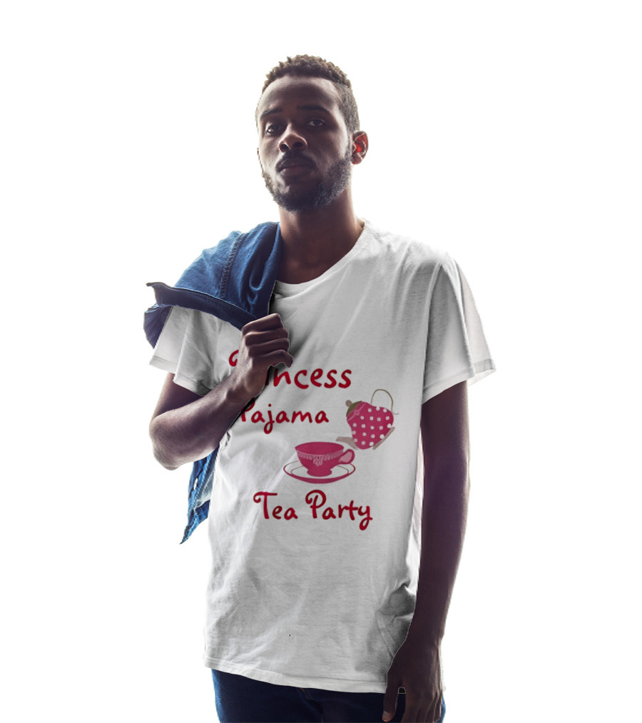 Princess Pajama Tea Party Pink Tea Set T-Shirt