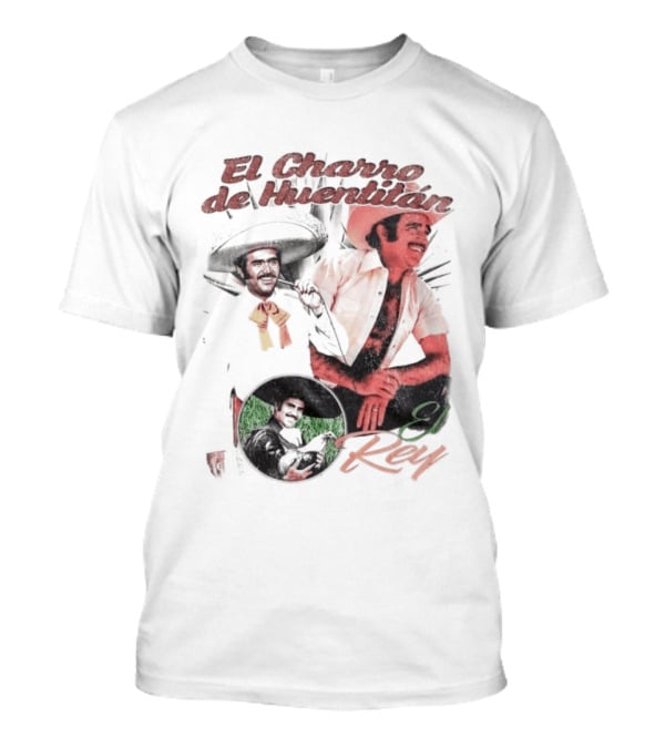 Vicente Fernandez El Charro De Huentitan El Rey Iconic Ranchera Style Mexican Music Legend T-Shirt