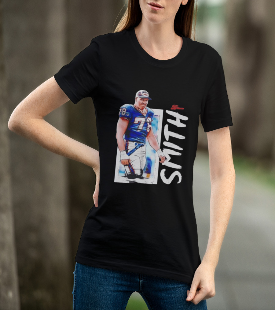 Buffalo Bills Bruce Smith 78 Sack Man NFL Legends T-Shirt