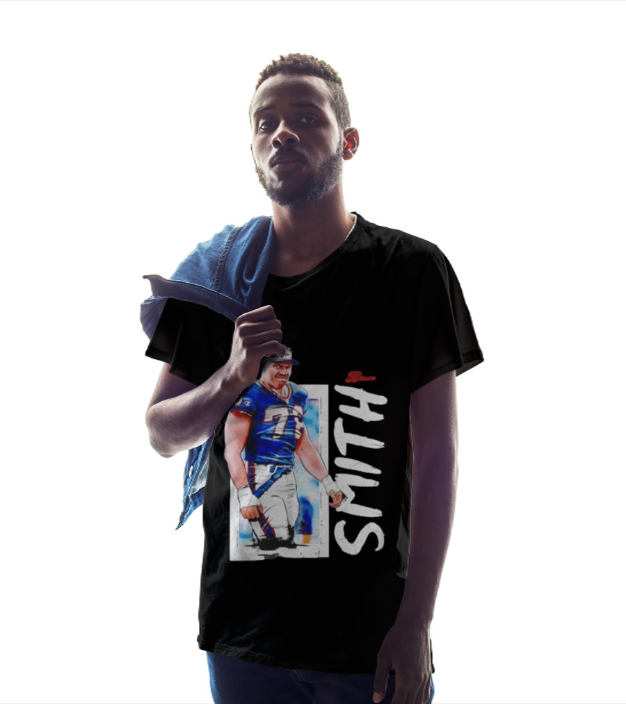 Buffalo Bills Bruce Smith 78 Sack Man NFL Legends T-Shirt