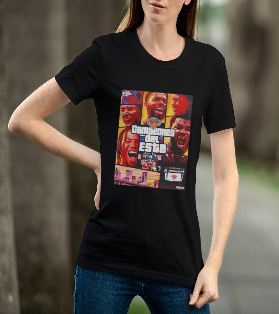 New York Knicks Campeones Del Este NBA Playoff Celebration T-Shirt