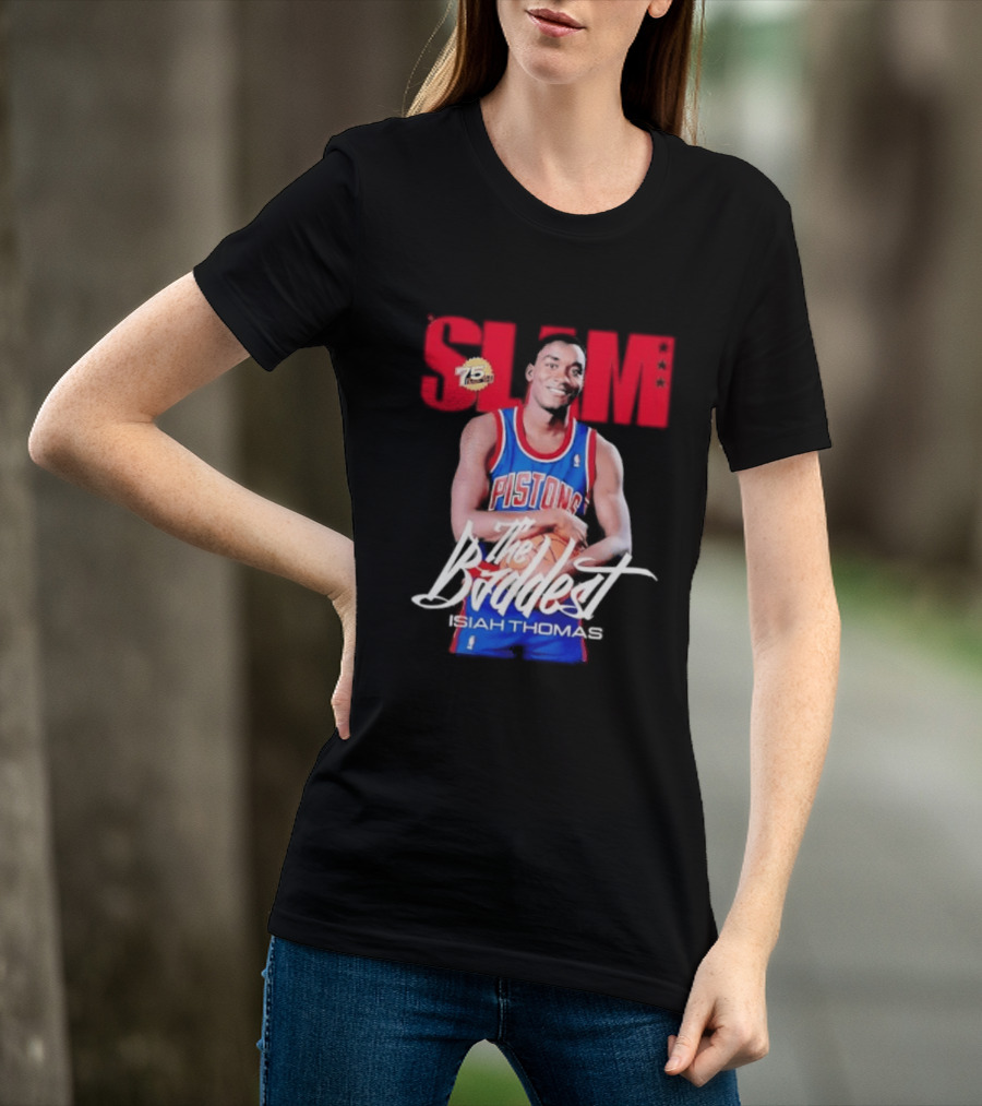 Slam Isiah Thomas The Baddest Pistons T-Shirt