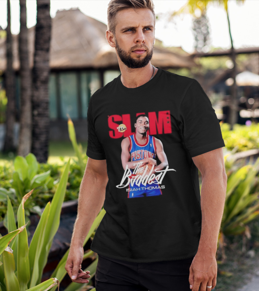 Slam Isiah Thomas The Baddest Pistons T-Shirt