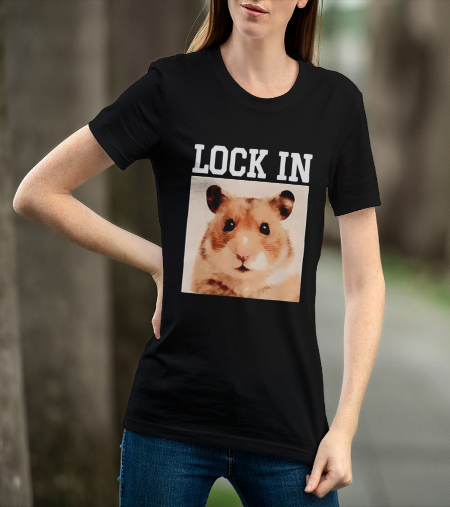 LOCK IN Hamster Cute Adorable Pet Animal T-Shirt