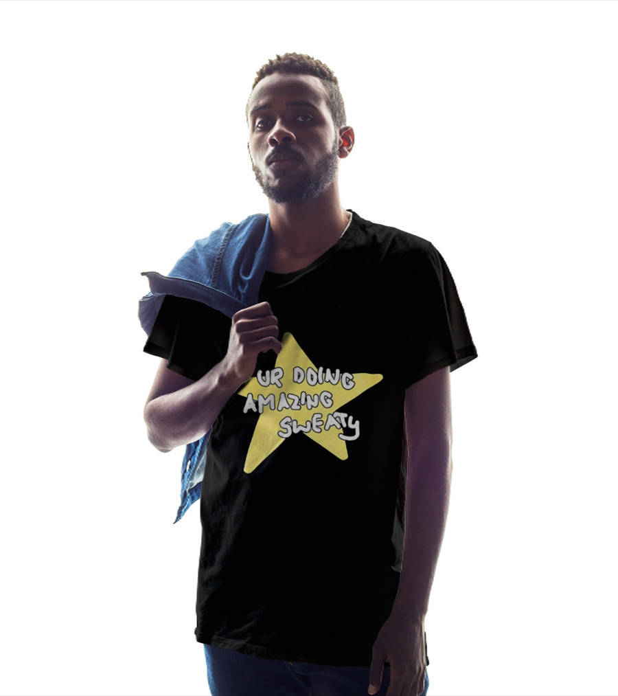 Ur Doing Amazing Sweaty Meme Yellow Star T-Shirt