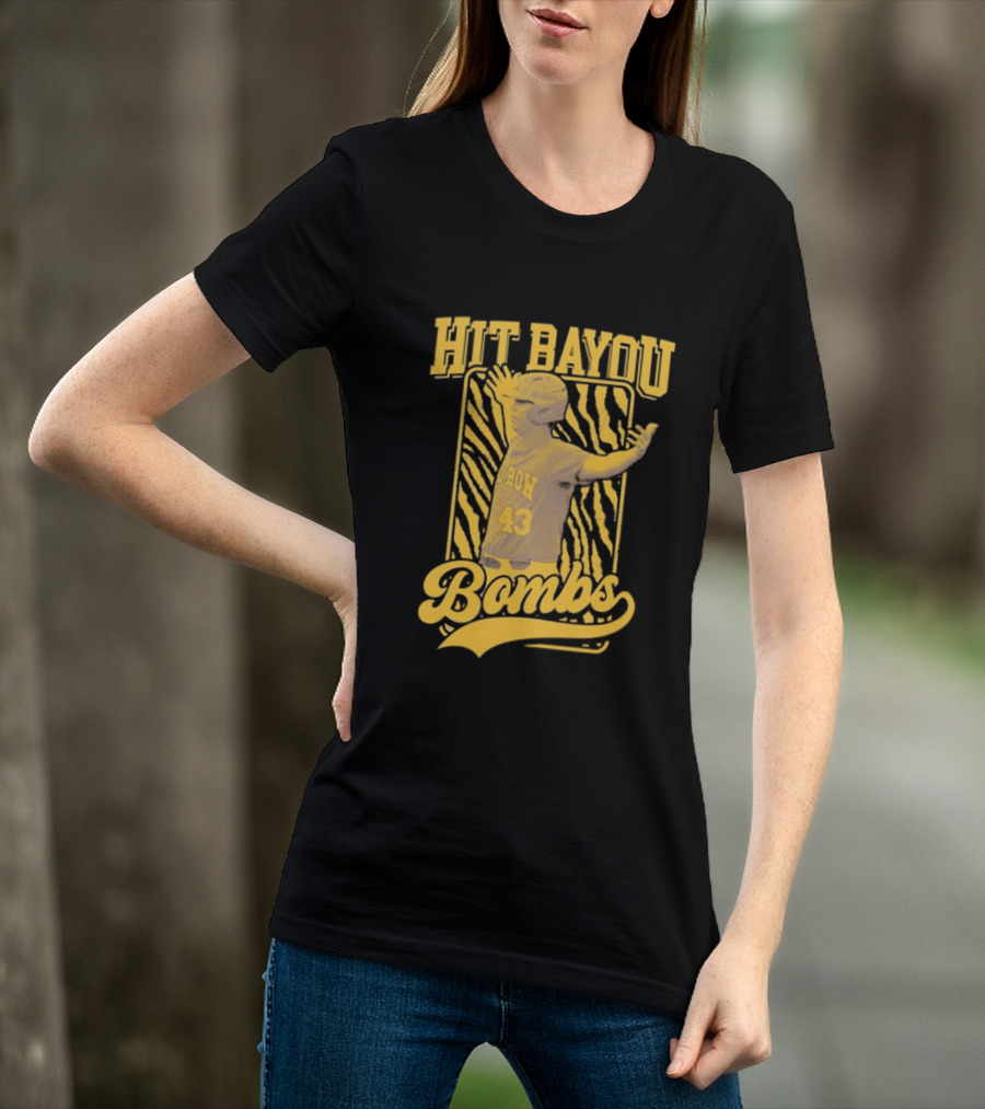 LSU Baseball Hit Bayou Bombs 43 Player T-Shirt
