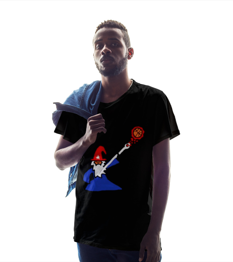 Washington Wizards NBA Basketball Player Wizard Hat Star Basketball T-Shirt