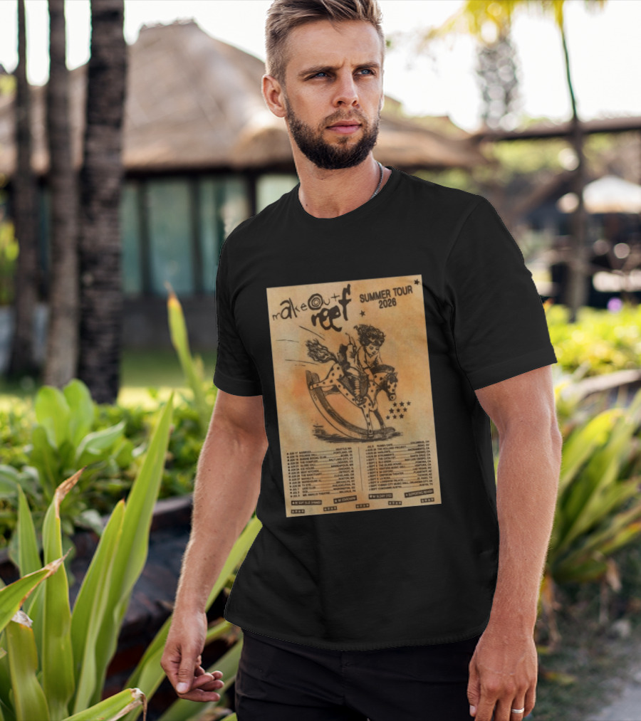 Makeout Reef Summer Tour 2026 With Rocking Horse And Stars T-Shirt