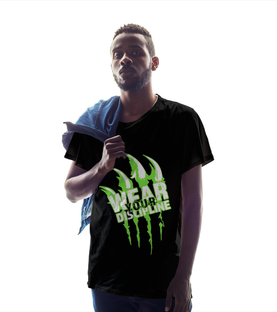 Distressed Green Claw Wear Your Discipline Claw Marks T-Shirt