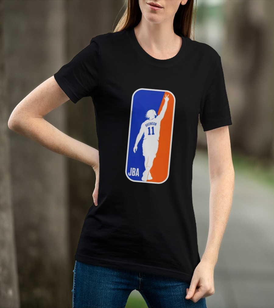 Jalen Brunson 11 JBA Basketball Victory Sign New York T-Shirt