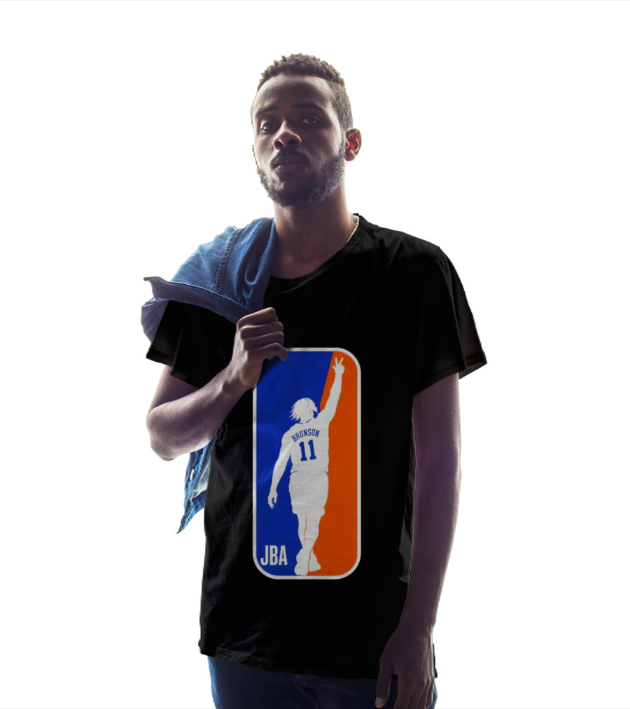 Jalen Brunson 11 JBA Basketball Victory Sign New York T-Shirt