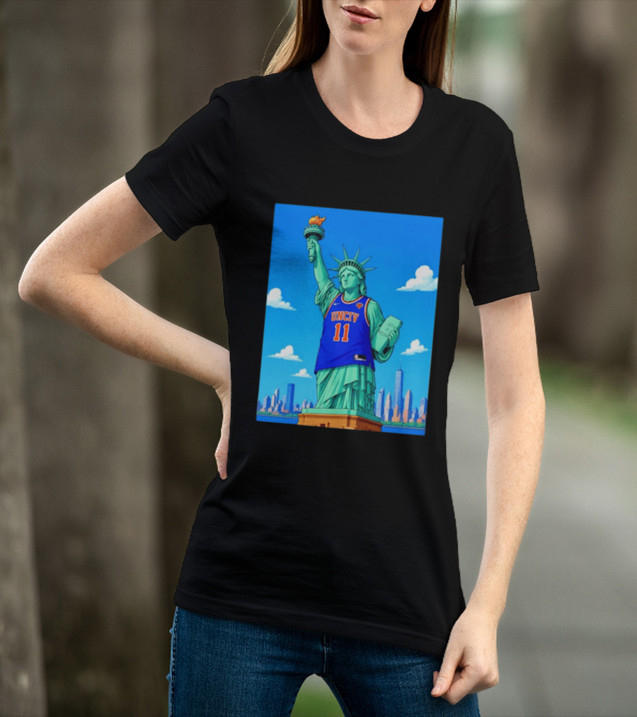 UNCIV 11 Jersey On Statue Of Liberty New York Knicks T-Shirt