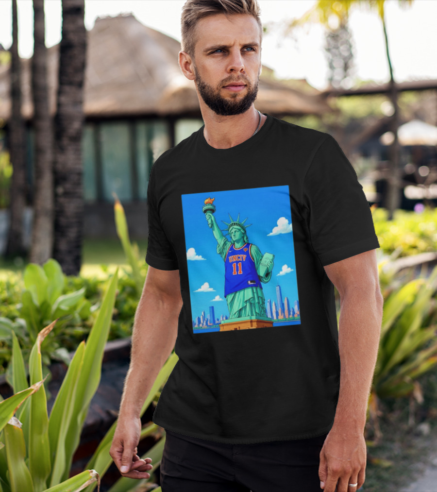 UNCIV 11 Jersey On Statue Of Liberty New York Knicks T-Shirt
