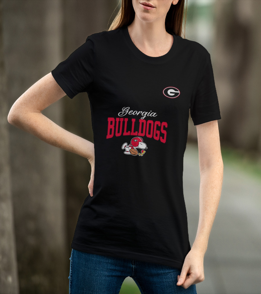 Georgia Bulldogs Snoopy Woodstock Forever Not Just When We Win T-Shirt