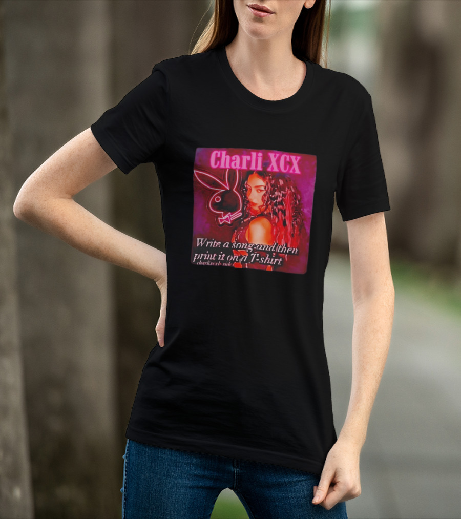 Charli XCX Write A Song And Then Print It On A CharliXCXbySide T-Shirt