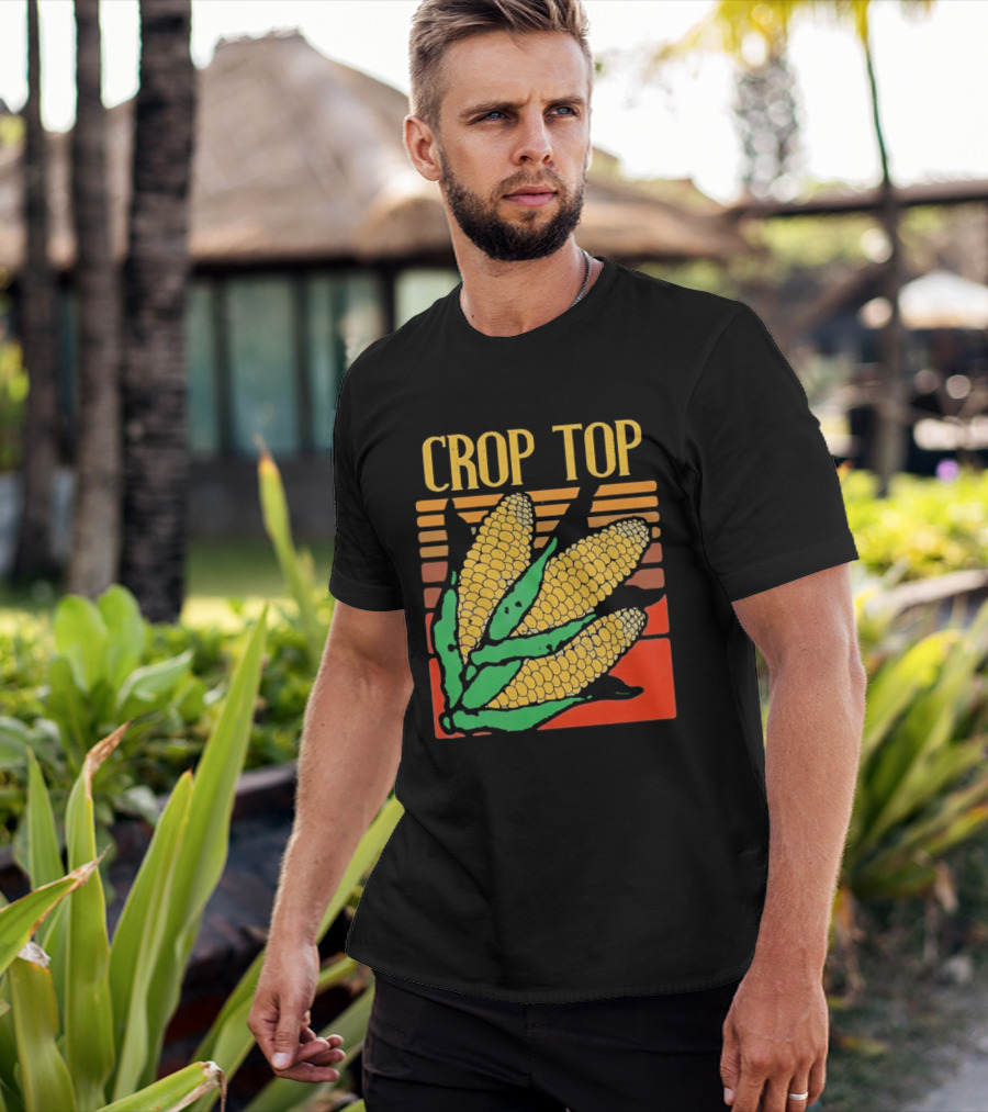 CROP TOP Corn Cobs Maize Sweetcorn Vegetable Agriculture Farm Harvest T-Shirt