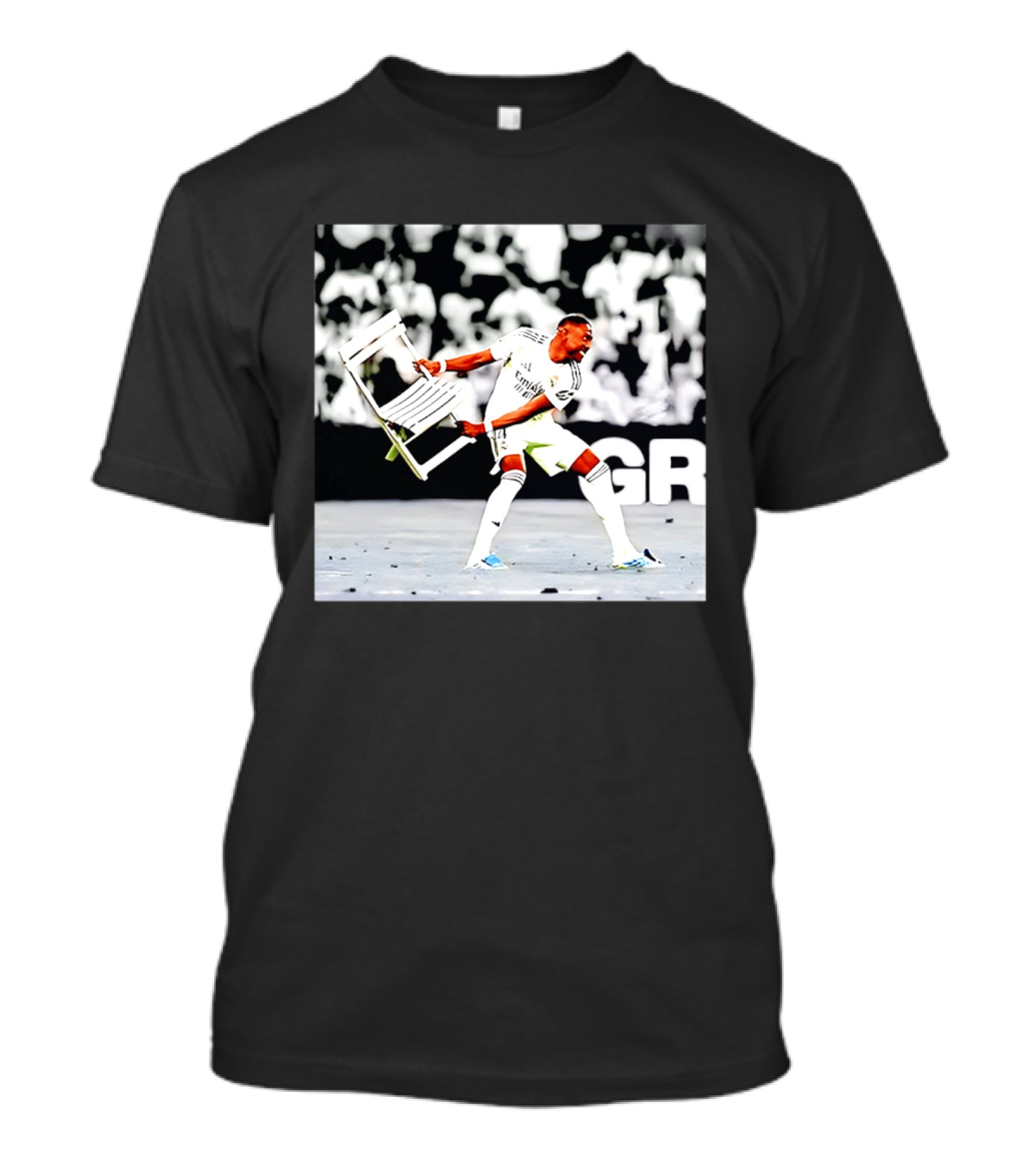 David Alaba Holding Chair On Soccer Field Image T-Shirt