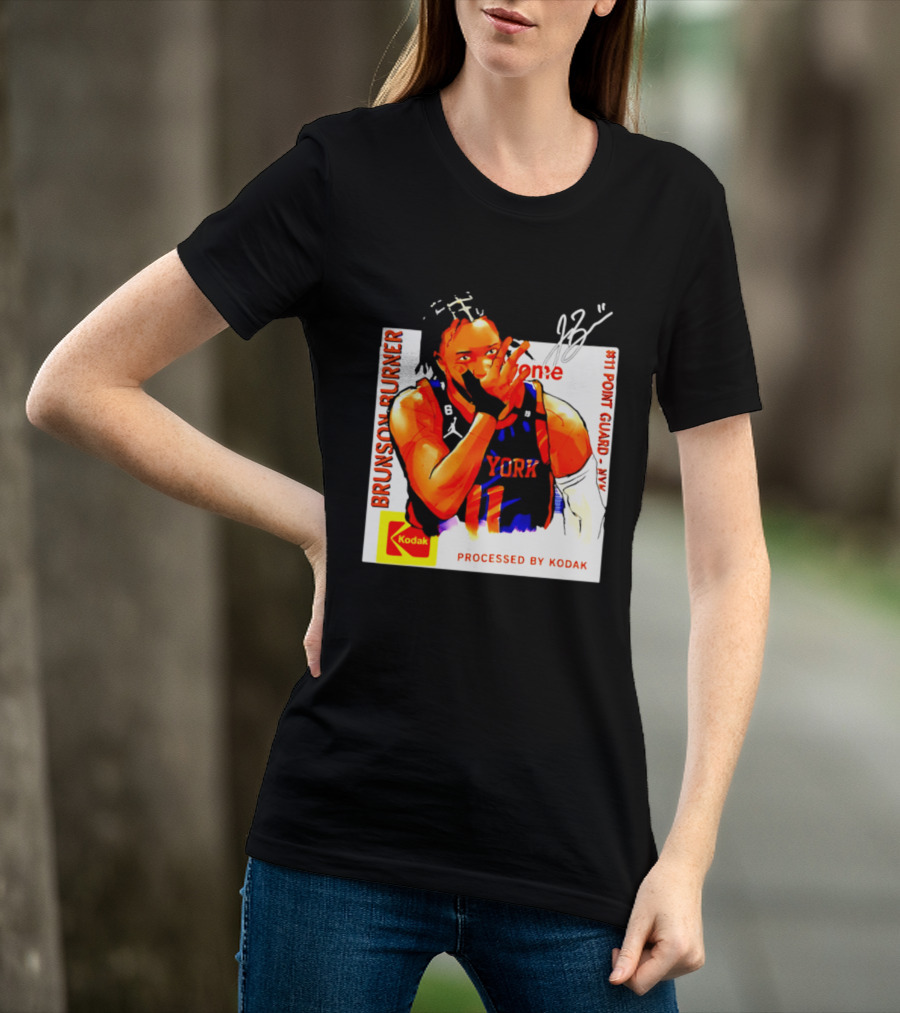 Jalen Brunson Burner New York Kodak #11 Point Guard NYY T-Shirt
