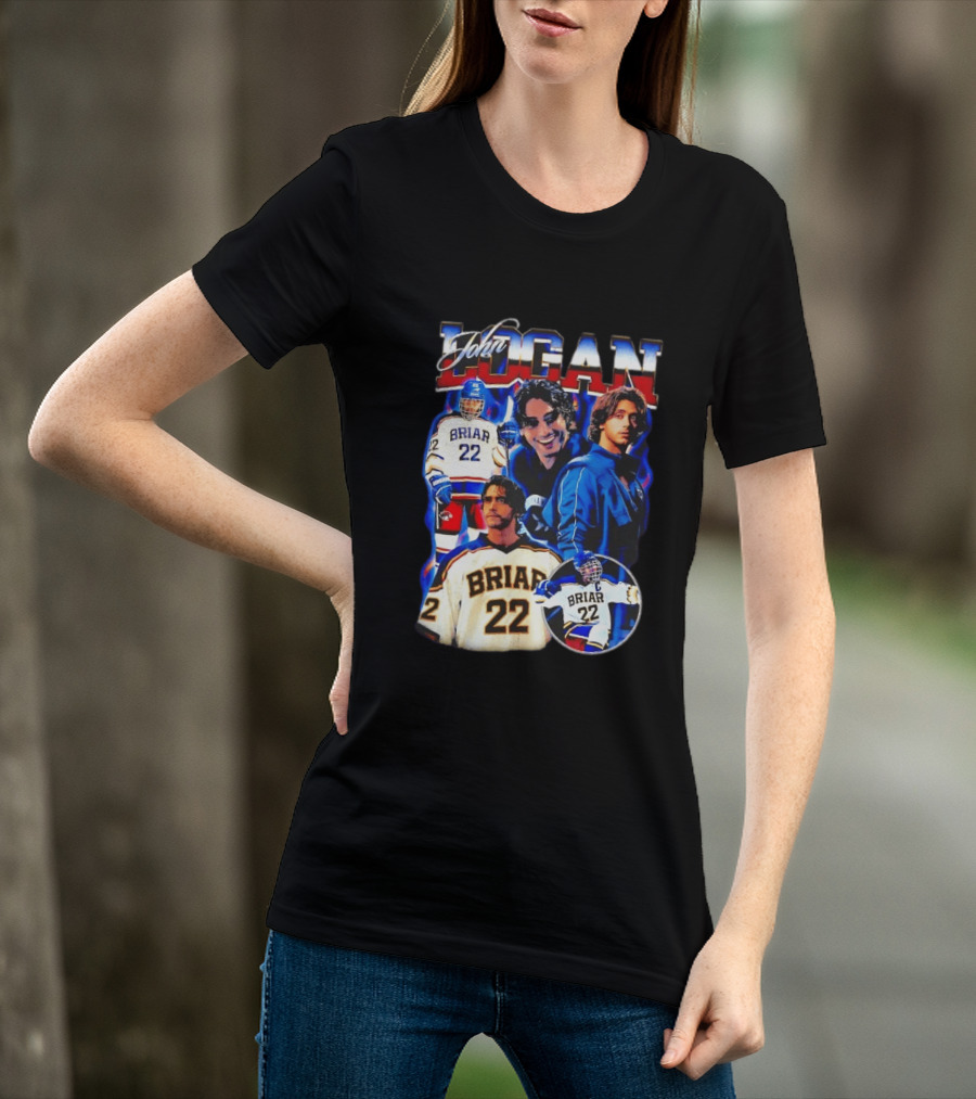 John Logan Briar 22 Hockey Collage T-Shirt