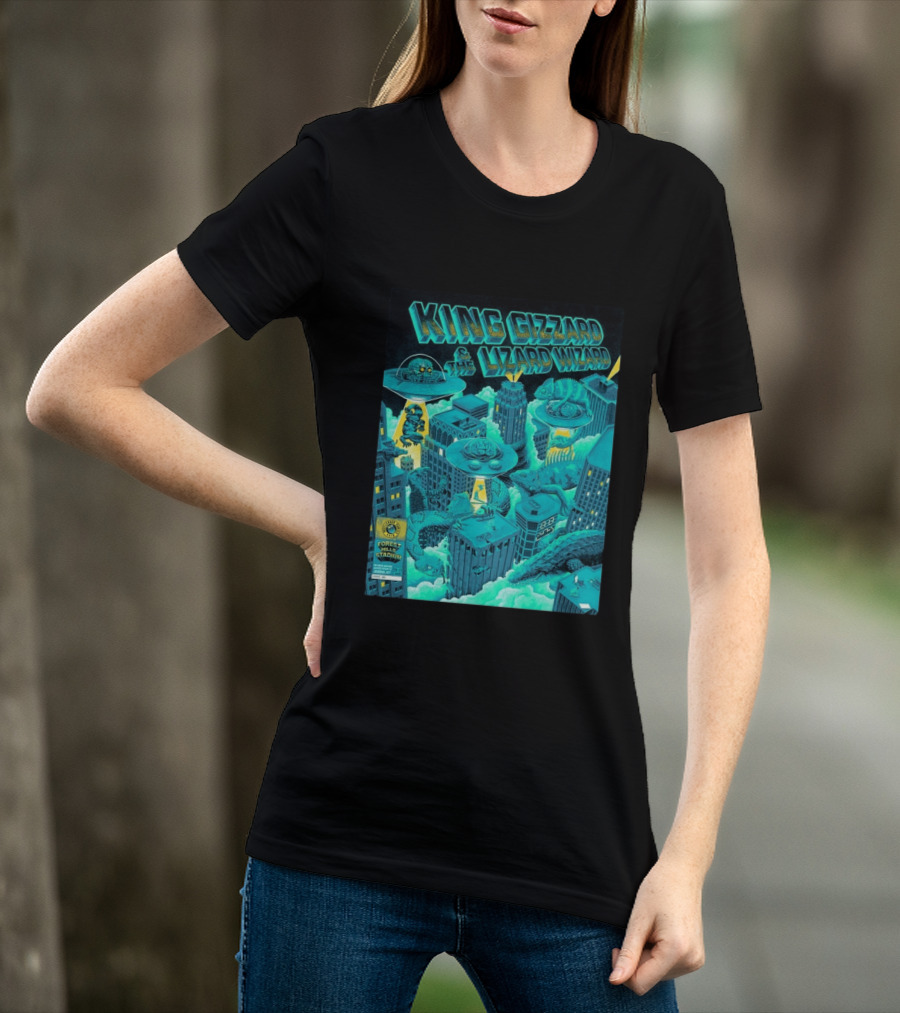 King Gizzard And The Lizard Wizard Forest Hills Stadium New York 2026 Event Reptilians Vs Alienoids August 20 21 T-Shirt