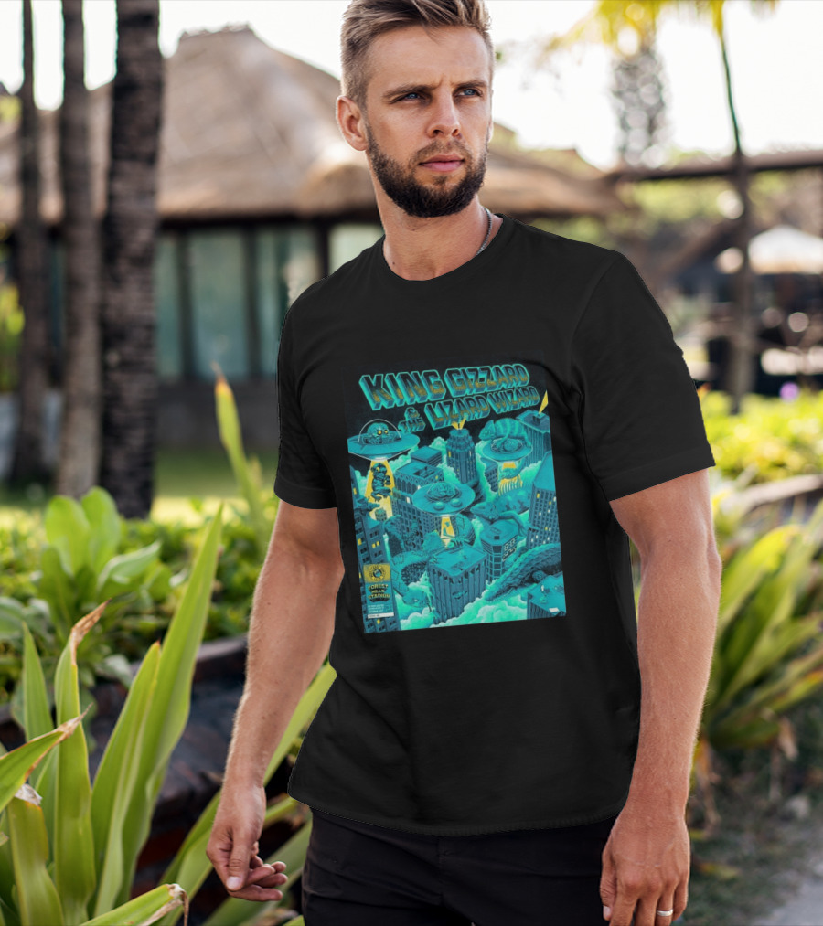 King Gizzard And The Lizard Wizard Forest Hills Stadium New York 2026 Event Reptilians Vs Alienoids August 20 21 T-Shirt