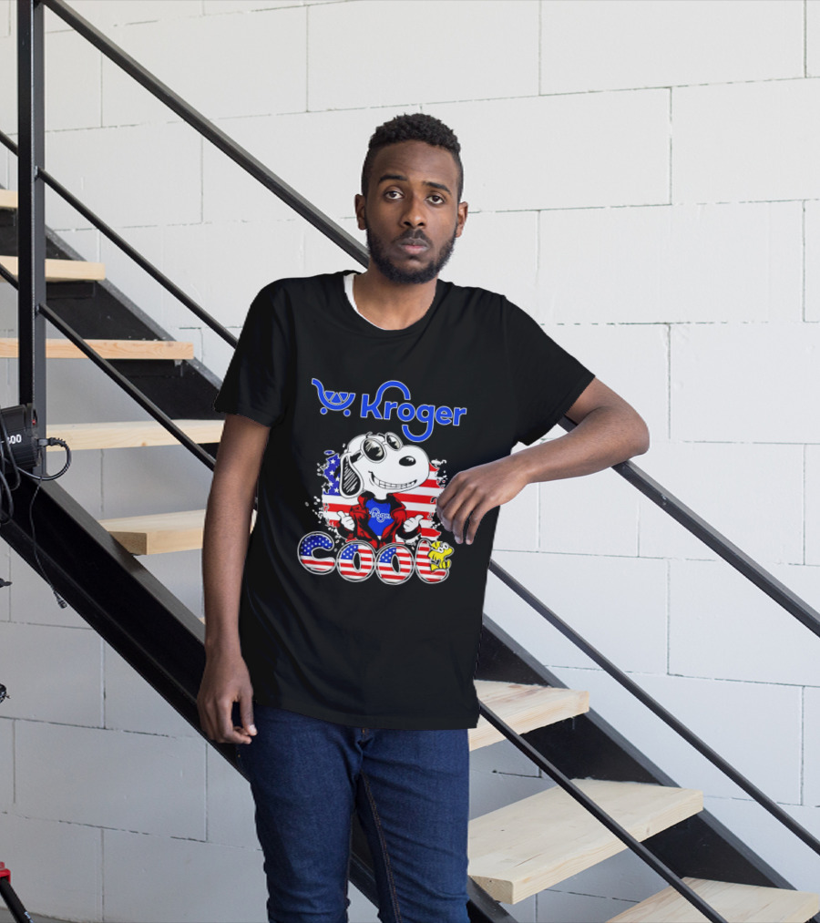 Kroger Snoopy USA Cool 250th Celebration T-Shirt