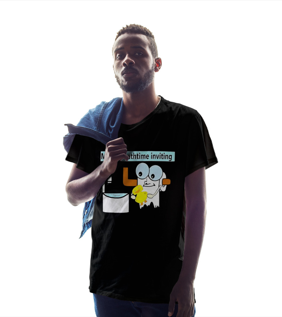 Making Bathtime Inviting No Face Spirited Away Rubber Duck Bathhouse T-Shirt