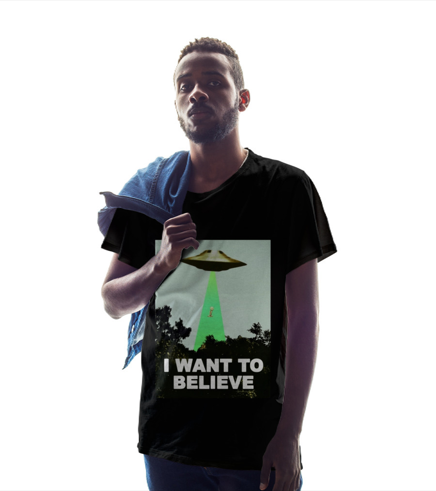 Premiun Spurs I Want To Believe UFO Trophy T-Shirt