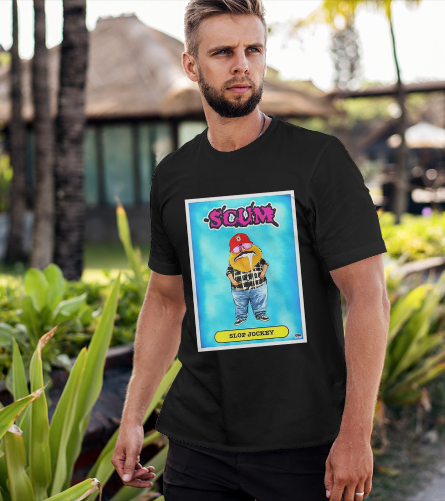 SCUM Slop Jockey Trading Card Gritty T-Shirt