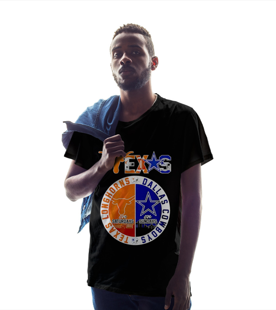 Texas Longhorns Dallas Cowboys Game Day Weekend Saturdays Sundays T-Shirt