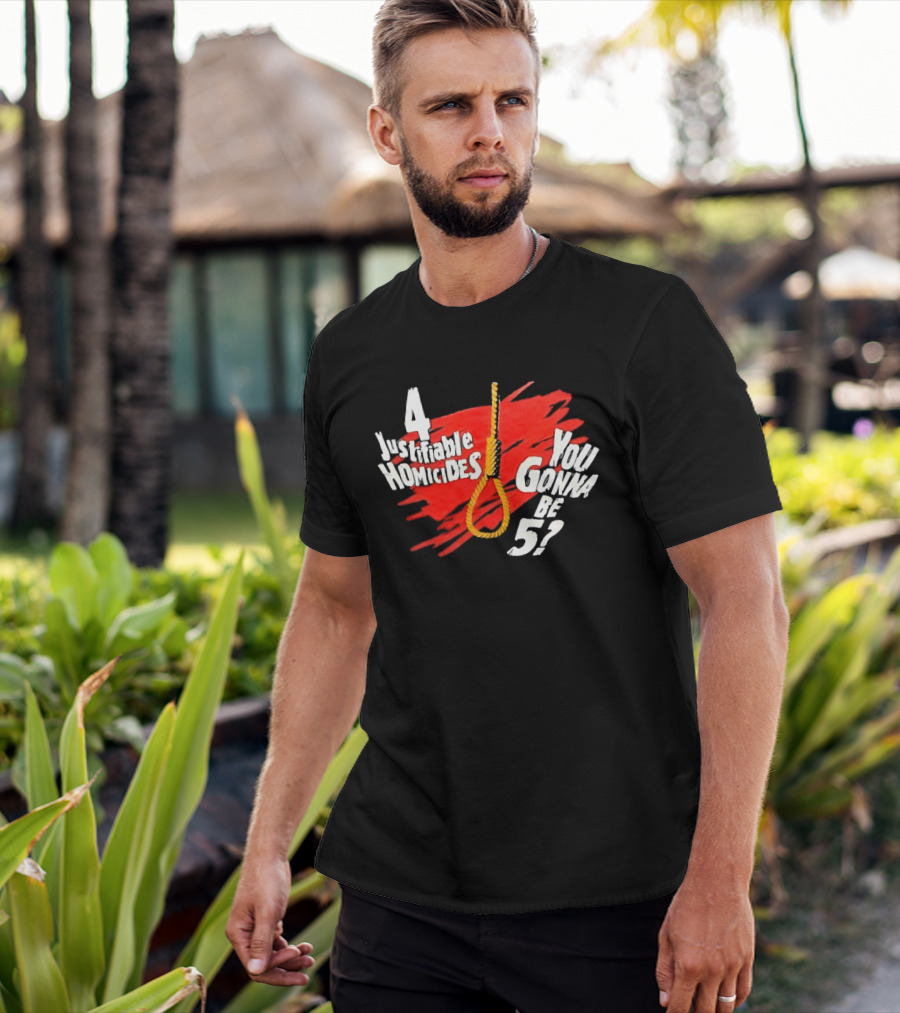 The Undertaker 4 Justifiable Homicides You Gonna Be 5 Noose Red T-Shirt