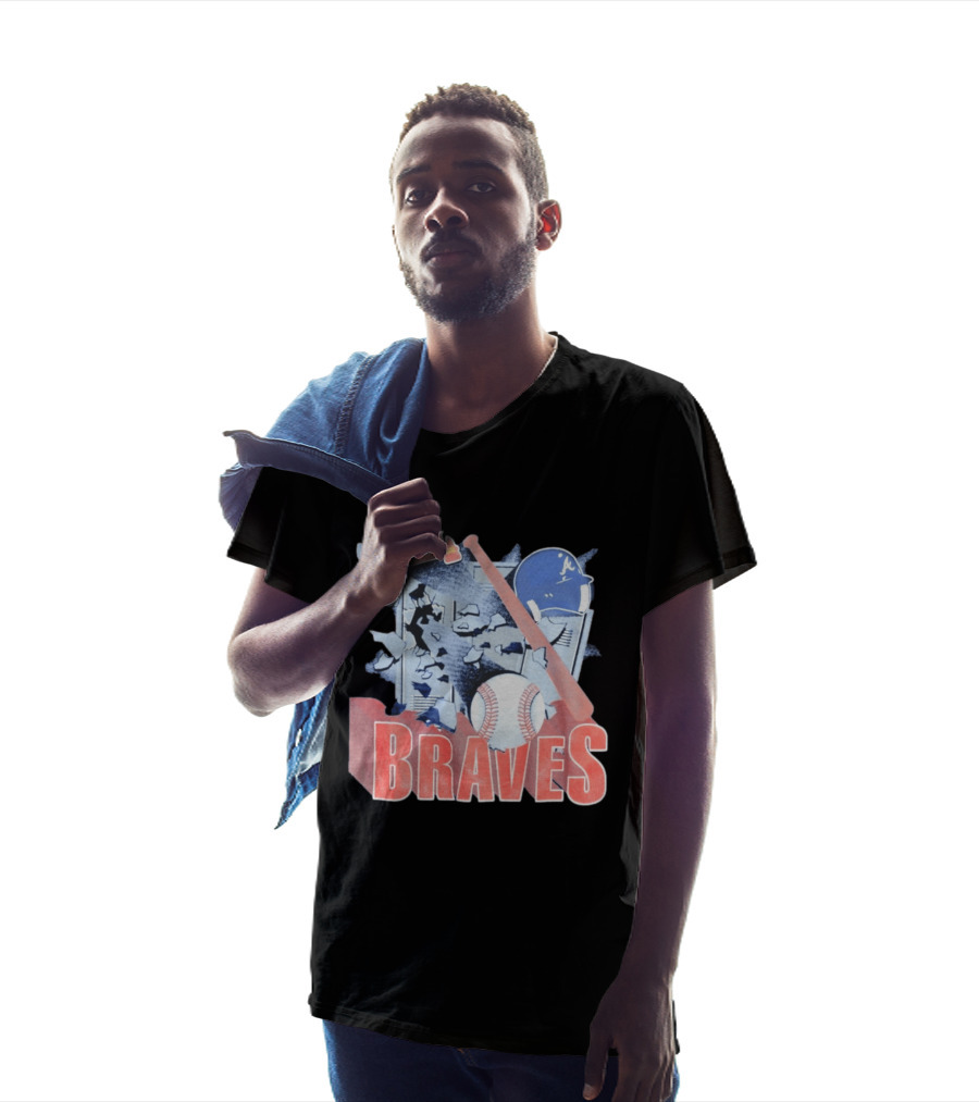 Braves Atlanta MLB 1994 Baseball Bat And Helmet T-Shirt
